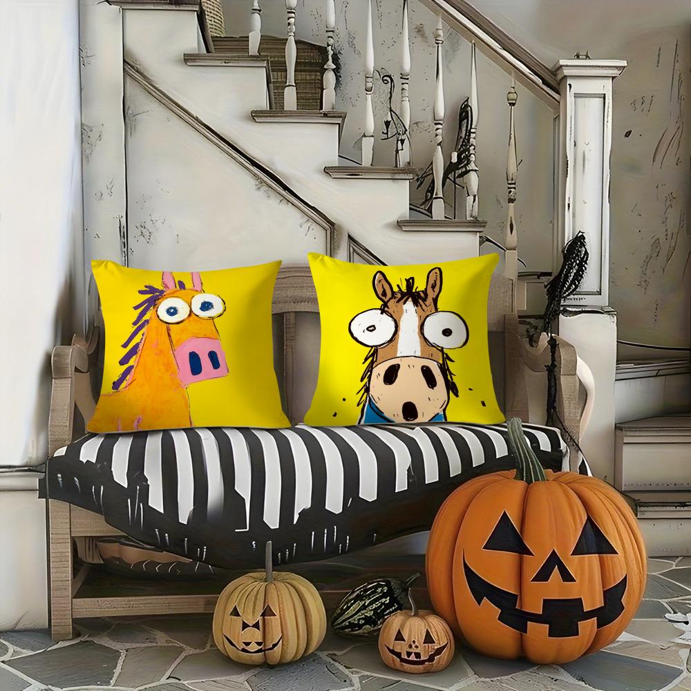 Funny Abstract Funny Animals Pillow Case Printing Pillowcase Living Room Sofa Cushion Cover Bedroom Room Decor