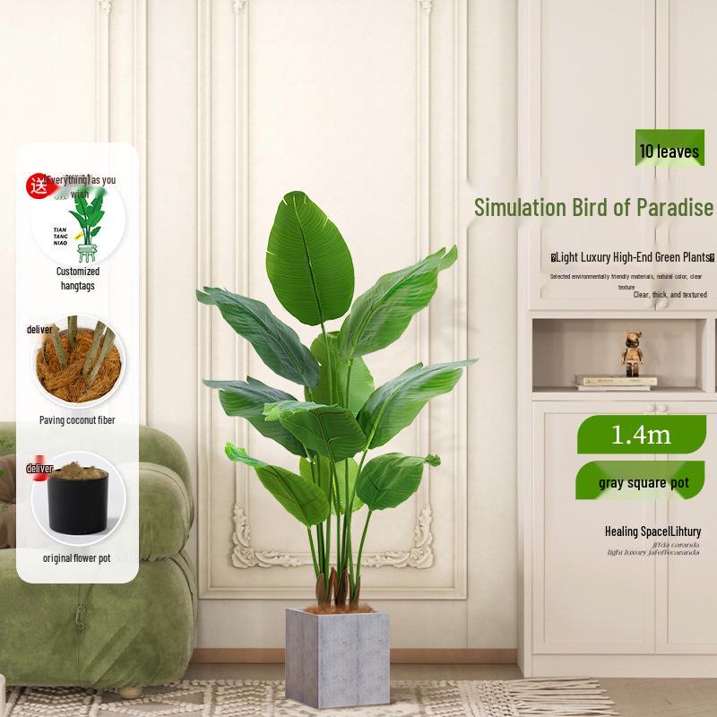 Luxurious Indoor Bionic Bird of Paradise Faux Plant
