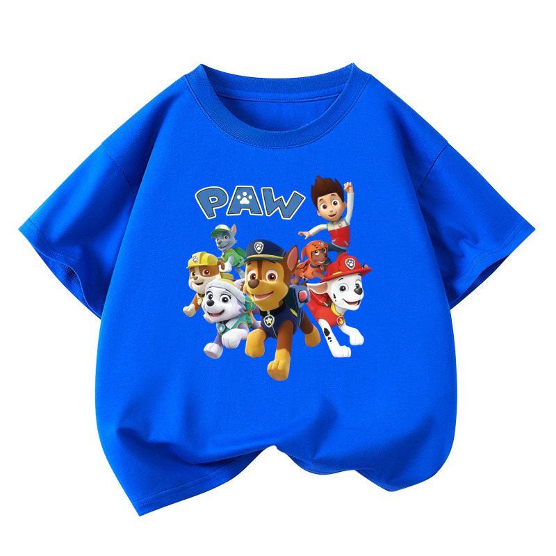 High-Quality Boys  Autumn Cartoon Print Short-Sleeve Round Neck Shirt 110 cm