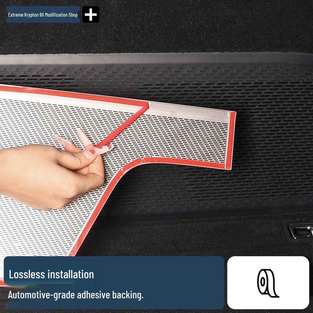 Zeekr 9X Trunk Speaker Stainless Steel Dustproof Cover - Car Interior Accessory
