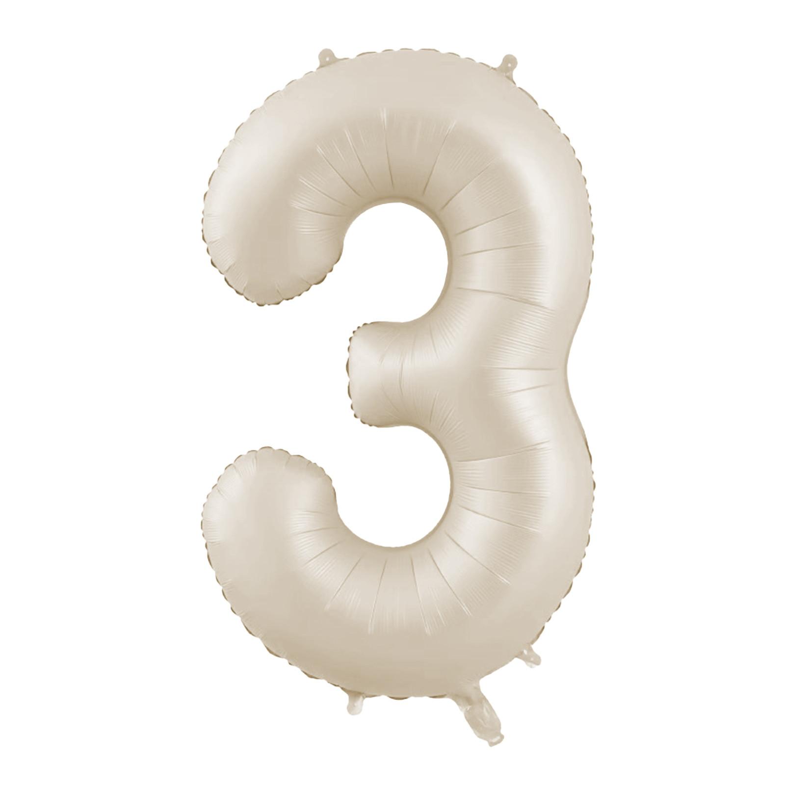 

Бежевый 40 дюймов цифра 1, большие самонадувающиеся фольгированные шары с цифрами 0-9 для мальчиков и девочек, шары для украшения вечеринки по случаю дня рождения One Size