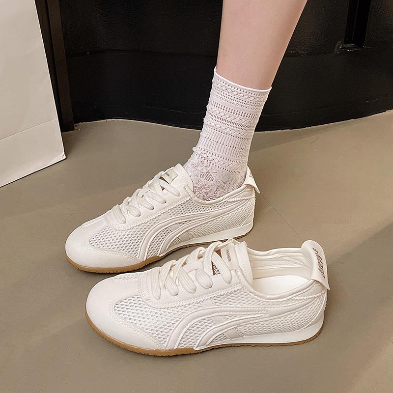 

Yellow Agam Dexun shoes women s 2025 summer new popular mesh breathable versatile thin-soled sports and leisure board shoes 40 белый