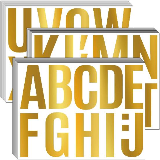 Bemeol 476 Pieces Bulletin Board Letters 4 Inch Large Alphabet Letter Stickers Self Adhesive Stick On Letters for Poster Board School Classroom Home