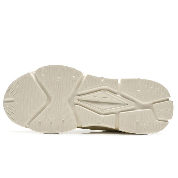 Anta Lifestyle Series Fabric Synthetic Leather Shock Absorbing Non-Slip Wear-Resistant Low-Top Casual Shoes Men Sneaker White Green 912048820-8