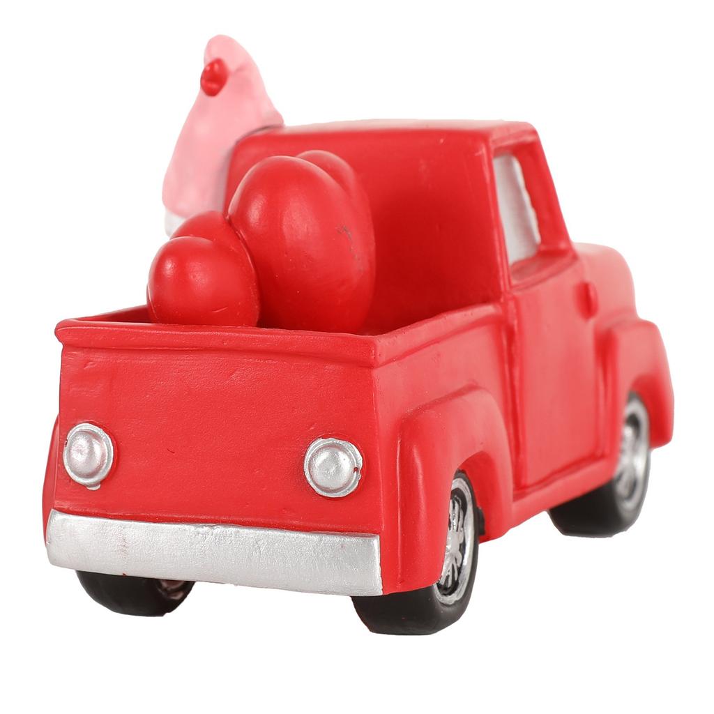 Valentine's Day Truck Series Dwarf Elderly Driver Love Desktop Decoration Resin Crafts Atmosphere Ornament