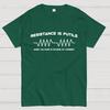Resistance Is Futile, When Voltage Is Divided By Current Unisex 100% Cotton Summer Casual Cool Loose T-Shirt
