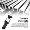 2 Stück Auto Stoßstange Schnellverschluss-Clip, 10,5 cm x 2,5 cm Stoßstangenbefestigungssicherungs-Hakenverschluss, Metall Auto Stoßstangen Kofferraumhalter-Clip-Kit, Universell für die meisten Autos