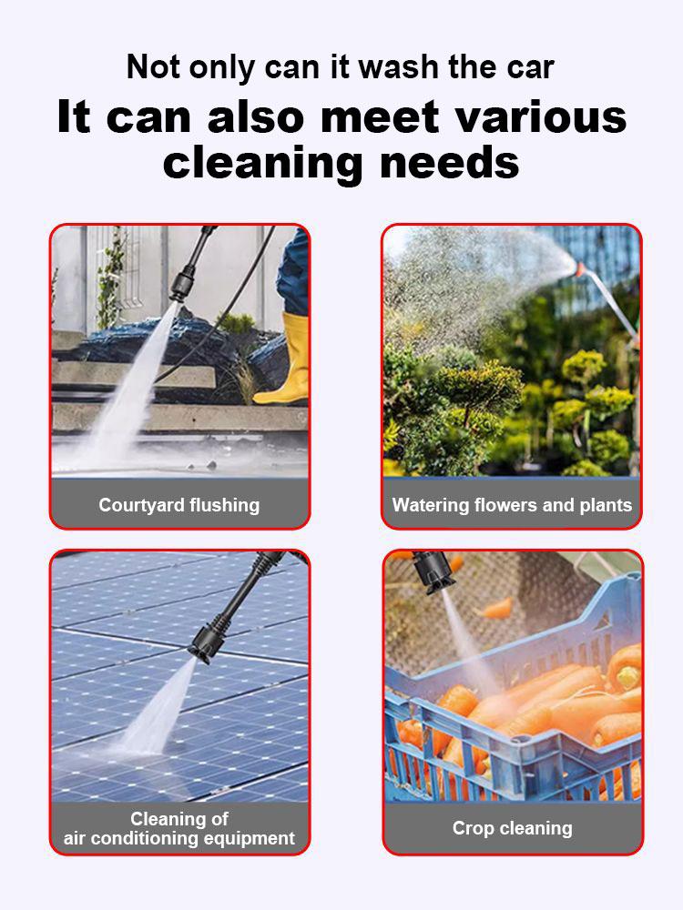 Boosted and Powerful Car Washing for Household High-pressure and Floor Washing, Electric Drill Modified Portable Water Gun