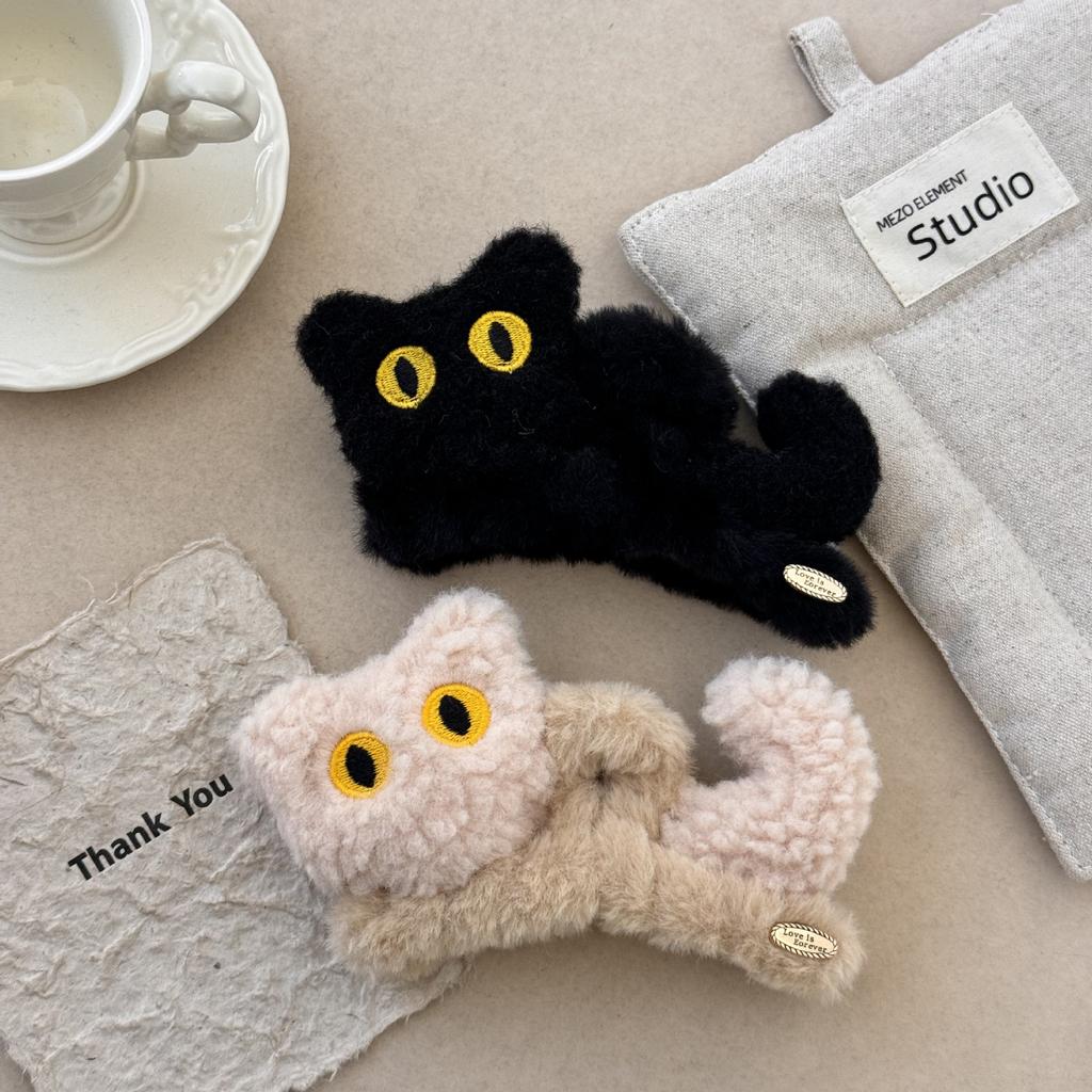 Cartoon 3D Cat Gripper, Cute Princess Updo, Shark Hairpin