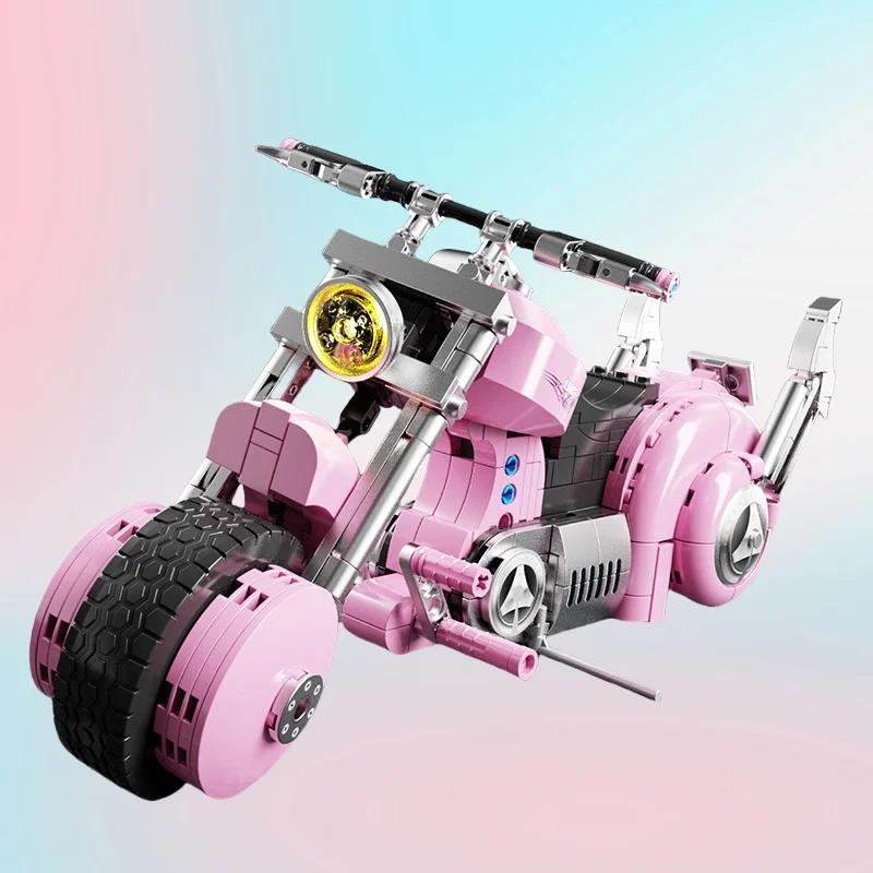 Educational Motorcycle Puzzle Toy Assembly Kit For Kids - Interactive Building Block Plaything Gifts For Children