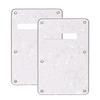2Pcs Electric Guitar Backplate Guitar Cavity Cover Plate Pickguard PVC for Replacement White