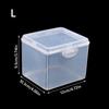 1Pcs with Lid Storage Box Rectangular Shape Multi-purpose Storage Case Clear Plastic Small Thing Container