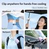 LED Display Car Clip on Air Conditioner 199 Speeds Adjustable 360° Rotation Silent Mini Cooling Fan Wide Clamp
