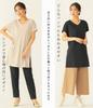 egneL Made In UV Yoga and Gym Wear with Cool and Comfortable Size Women's V-Neck Top, Japan, Antibacterial, Odor-Resistant, Sweat-Wicking,