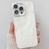 Electroplating Fine Hole Marble Pattern Suitable for IPhone16promax Mobile Phone Case IMD Apple 15 Anti Fall Protection Case