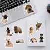 10/30/50pcs Cute Funny Dog Meme Stickers Cartoon Animal Puppy Expression Decals DIY Water Bottle Notebook Phone Sticker Packing