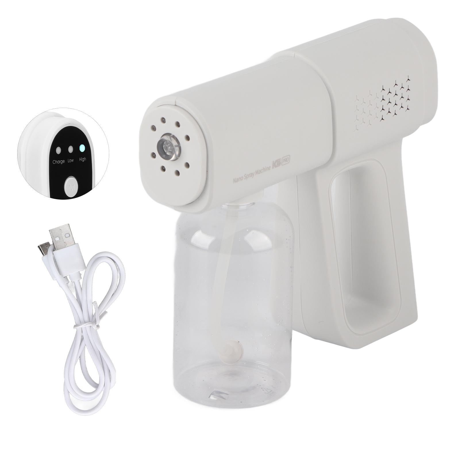 

Ручной нанометровый очиститель-распылитель USB-аккумуляторный беспроводной многофункциональный мелкодисперсный распылитель 380 м White
