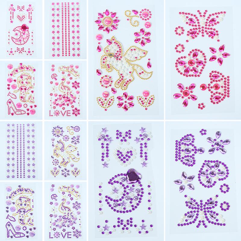 

DIY Rhinestone Sticker Set: Crystal Acrylic Diamond Stickers for Thermos, Phone, or Creative Projects