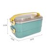 ZISIZ 1.6L Double Layer 304 Stainless Steel Insulated Lunch Box