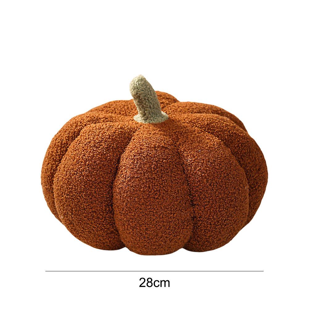 Halloween Simulated Pumpkin Pillow Soft Stuffed Plush Sofa Couch Orange Pumpkin Cushion for Christmas Bedroom Nordic Ins Decor
