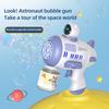 Spaceman Bubble Gun 12 Holes Shape Soap Bubble Blower Maker With Light Bubble Machne Toys For Boys Girls Birthday Gift