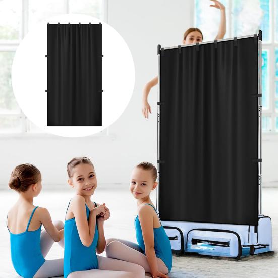 Privacy Curtain Solid Color Easy To Install Multipurpose Dance Bag Curtain Dancer Backstage Privacy Changing Screen