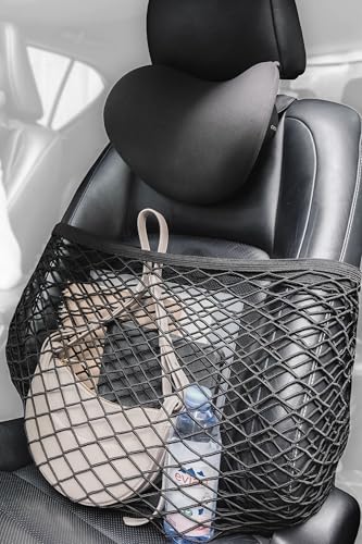 Ezo® Sekinet Car Luggage Fixing Storage Net Bag Passenger Seat Luggage Storage Box Seat Back Pocket Rear Seat Passenger Seat Storage Small Item S
