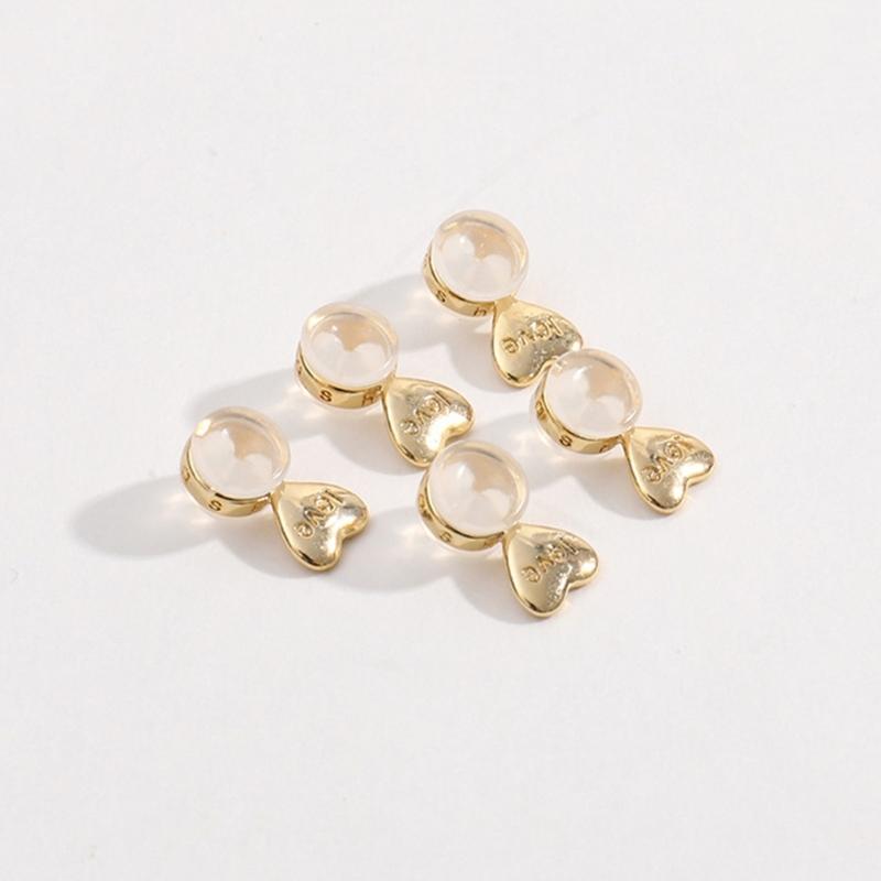 Set of 20 Earlobe Supports Stylish Adjustable Earring Lifter Ear Accessory Charm Easy To Use Silicone Earring Lifters