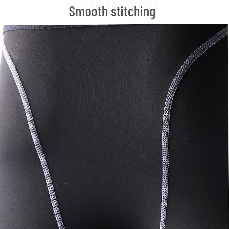 Men's Quick-Dry Compression Sports Pants for Running, Fitness & Basketball - Black