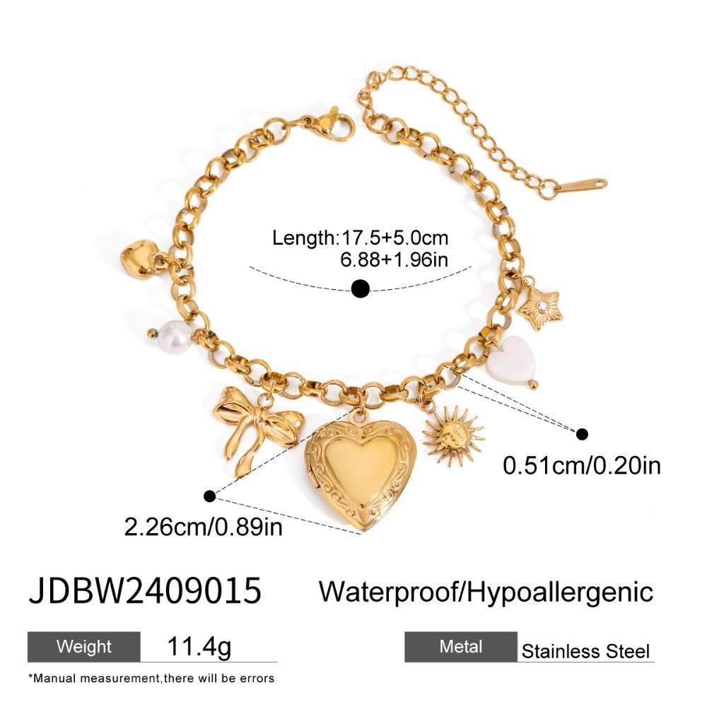 Star Smooth Love Pendant Bracelet Fashion Photos Heart Hand Chain  Hand Accessory