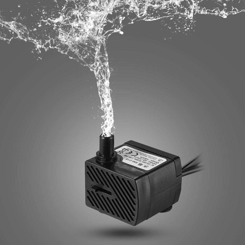 180L/H 2.5W Submersible Water Pump with 4 LED Light Ultra Quiet for Pond Aquarium Fish Tank Tableto