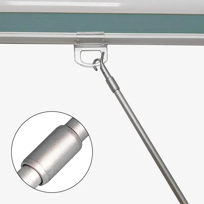 Curtain Pull Rod 33-60cm Telescopic Rod Roof For Window Opener Pole Aluminum Alloy Telescopic Rotating Rod Curtain Accessories