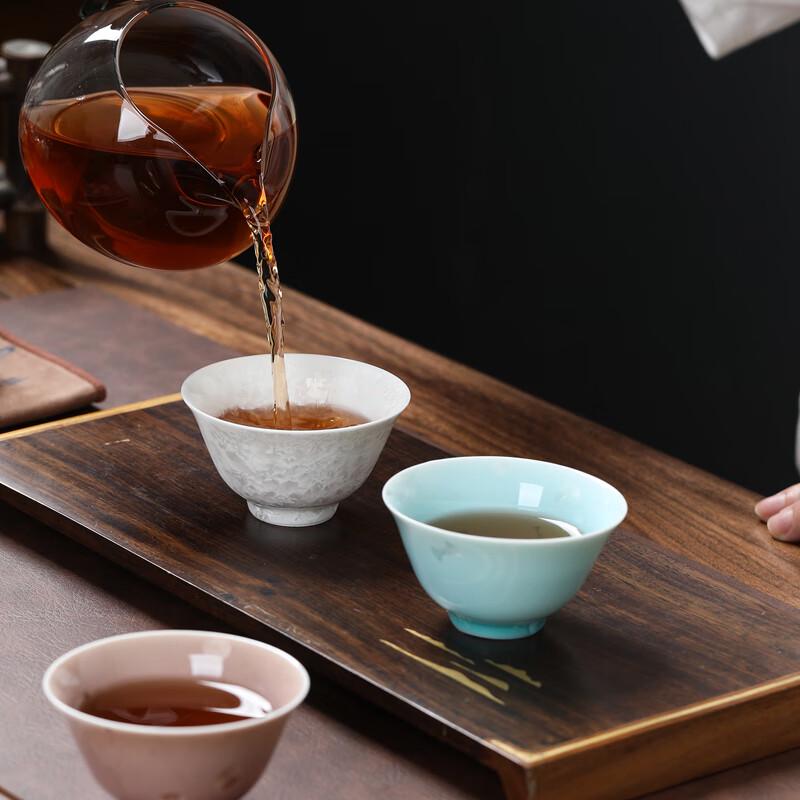 Crystalline Glaze Ceramic Conical Teacup