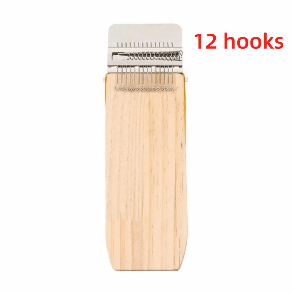 

Clothes Mending Wooden Mini Loom Rectangular Quickly Makes Mending Loom Portable Darning Machine DIY Textile