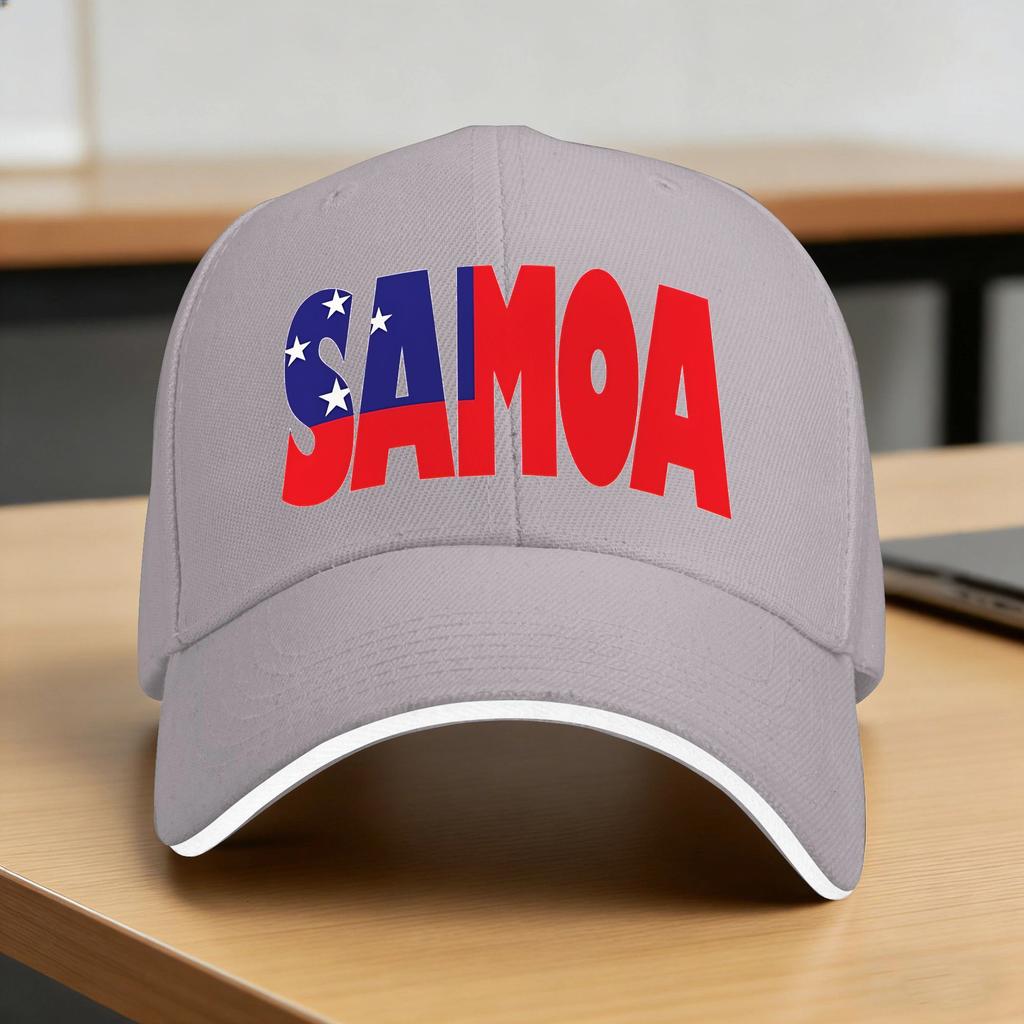 Samoa Flag Casual Baseball Cap Outdoor Gym Trucker Hat Summer Adjustable Men Adult Y2k Funny Baseball Caps
