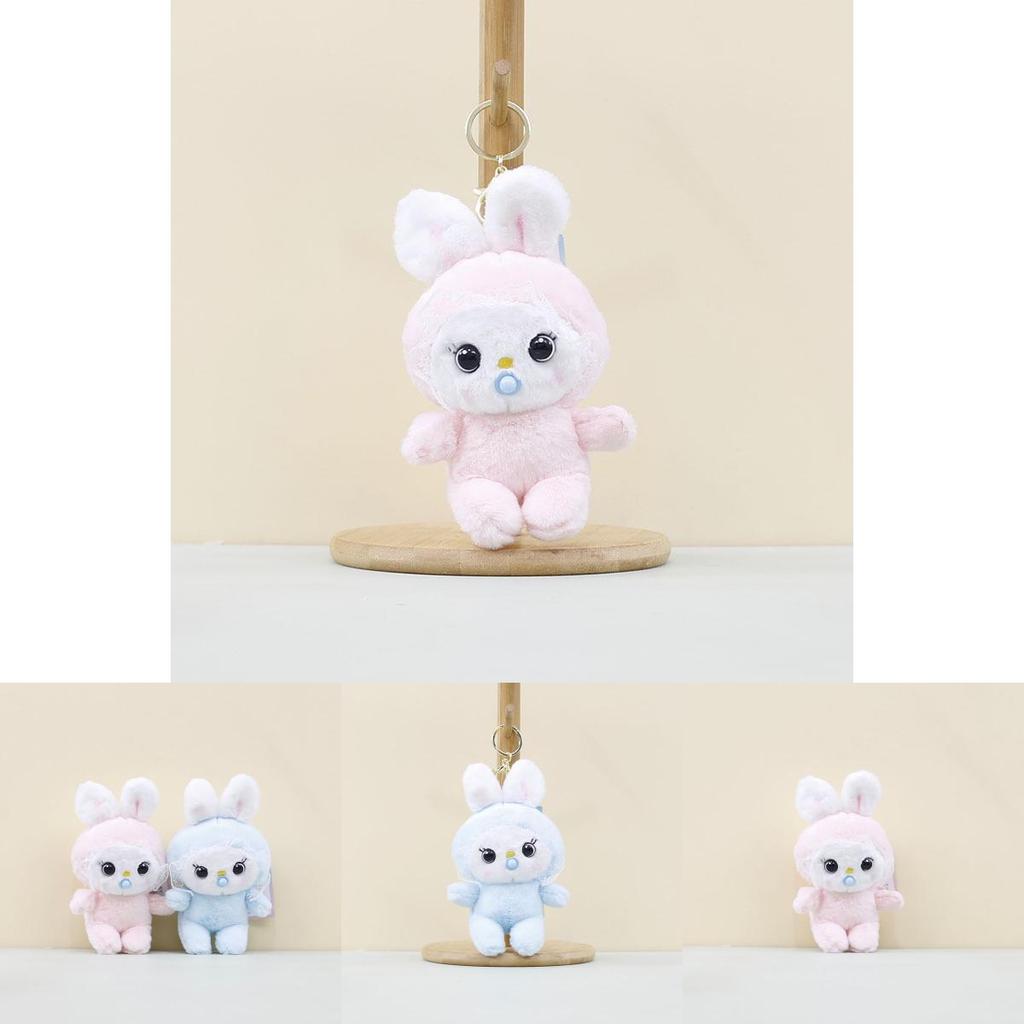 Adorable Plush Baby Rabbit Keychain Soft Toy Cozy Hanging Pendant For Kids