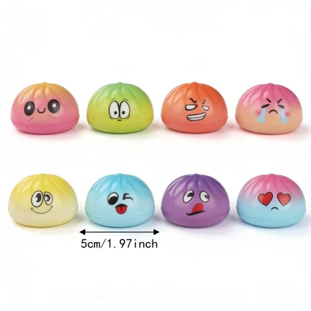 Simulation Dumpling Squishy Toys Colorful Sensory Fidget Ball Squishy Dumpling  Student Prize