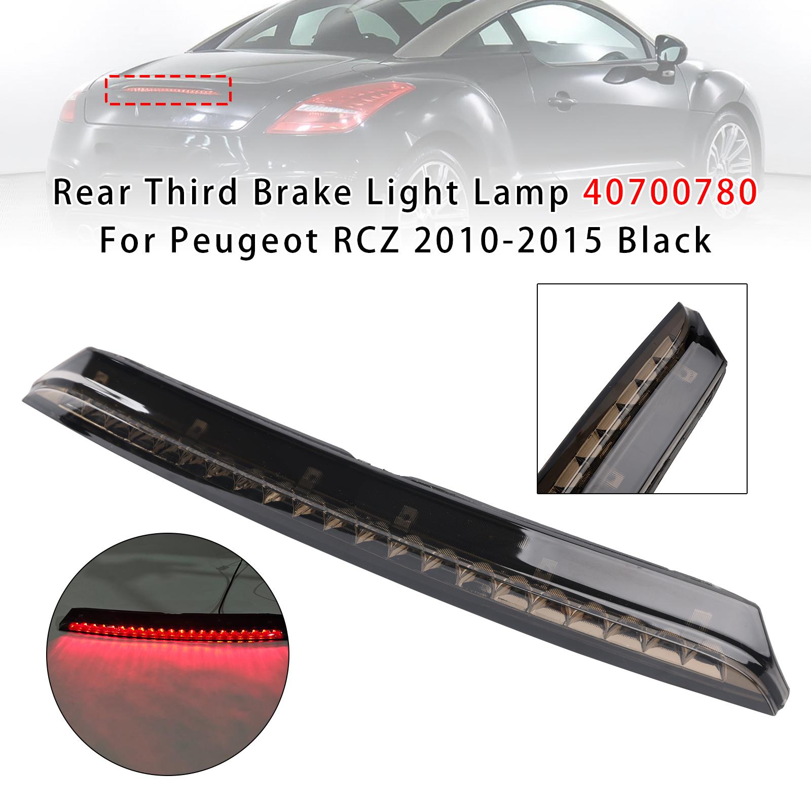 

Rear Third Brake Light Lamp 40700780 For Peugeot RCZ 2010-2015 Black