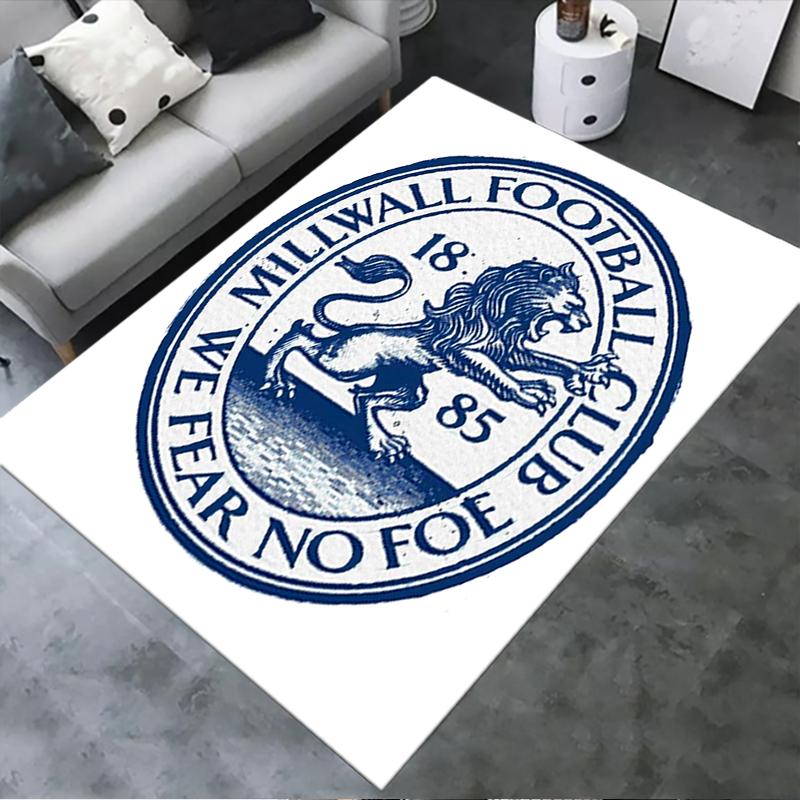 Tappeto Nuovo Millwall FC 2025 per Soggiorno Camera da Letto Casa Decorazione Divano, Tappetino Antiscivolo per Giochi Bambini