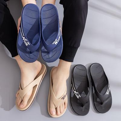 New 2025 Trendy Mens Beach Flip Flops Non-Slip Soft Sole Casual Sandals Outdoor Slippers