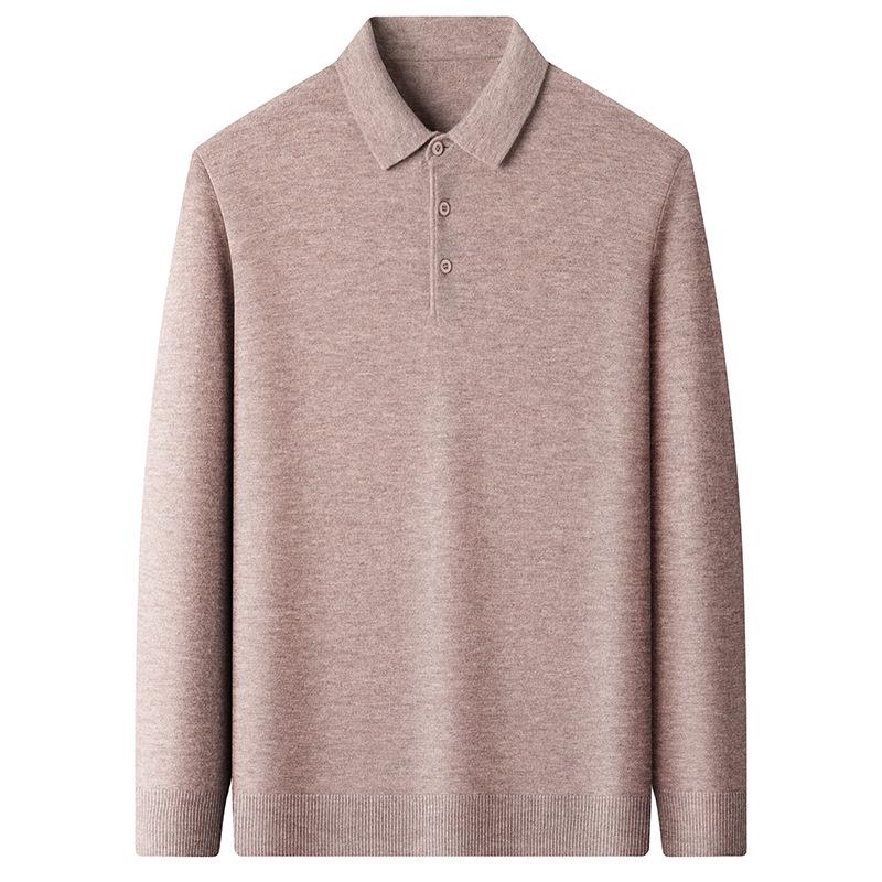 2025 Herren 100% Wolle Revers Pullover: Modische, Warme, Lässige Strickwaren für Herbst/Winter