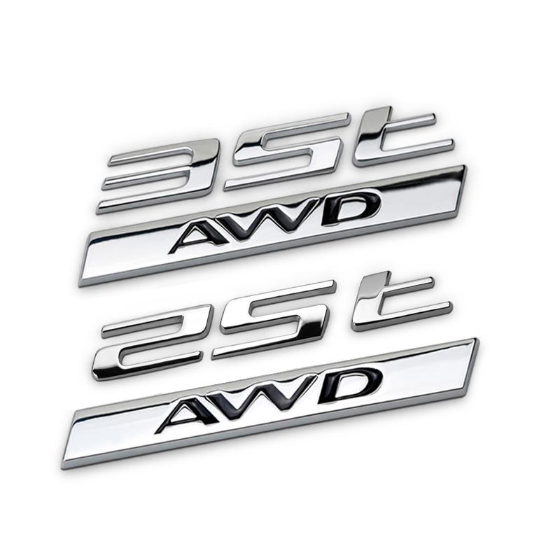 Car Rear Fender Sticker Chrome Emblem Decoration For Jaguar XF XJ X TYPE F PACE 25t 35t AWD for Nissan Silvia S13 S14 S15 S Q4