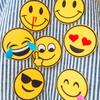 8Pcs Emoji Expression Emboidery Patches Patch Exaggerated Fabric Applique Ornaments Accessories 6.2x