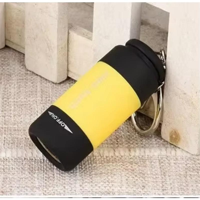 Outdoor Keychain Flashlight Rechargeable LED Mini Pocket Flashlight For Camping Hiking Emergencies