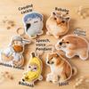 4-Key Voice button keychain Plastic decompression toys Decompression vocal ornament For Birthday Party Gifts