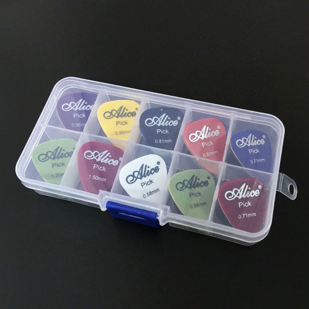 0.58 - 1.5 mm Multiple Color Acoustic 1 Box Bass Guitar Picks Mediator Plectrum Guitar Accessories