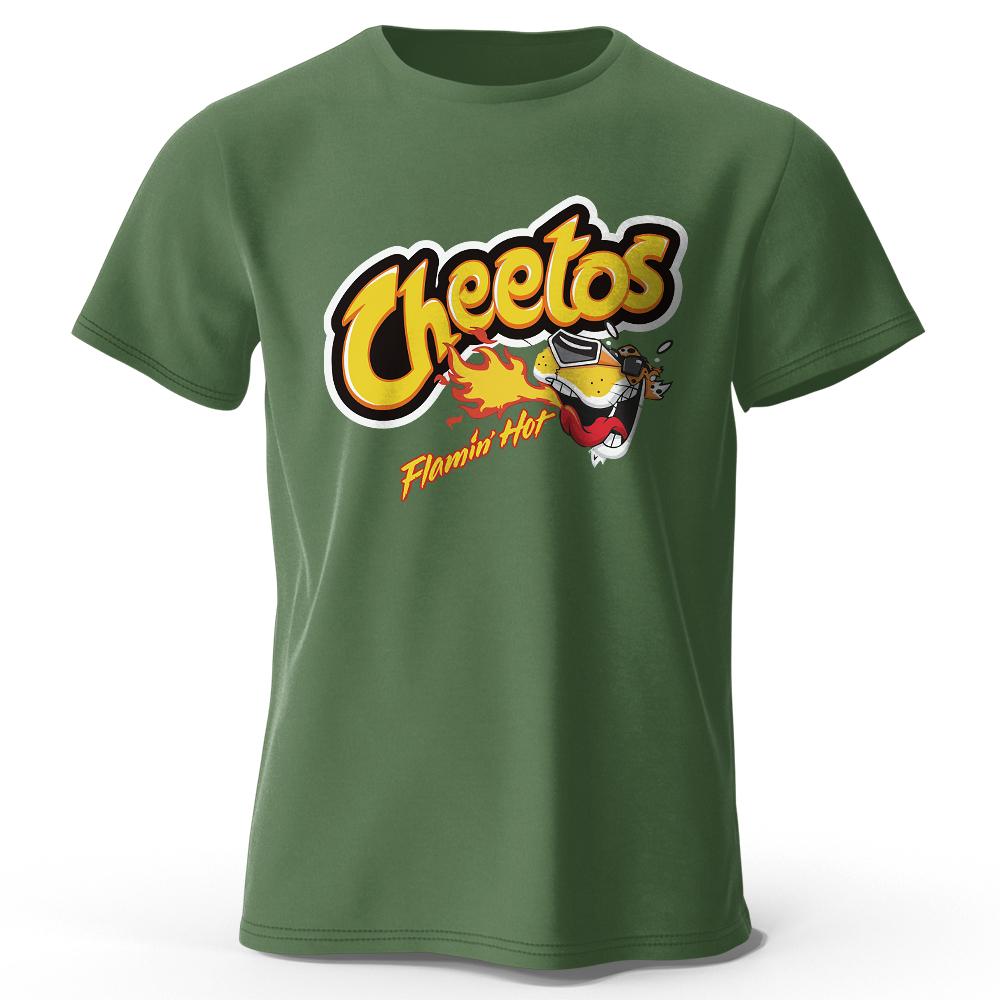 Men's Cartoon Printed T-Shirt 100% Cotton Oversized Classic Funny Graphic Tees for Men Women Summer Tops
