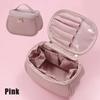 1 Pc Empty Women Fashion PU Leather Zipper Makeup Bag Portable Travel Waterproof Bathroom Storage Pouch