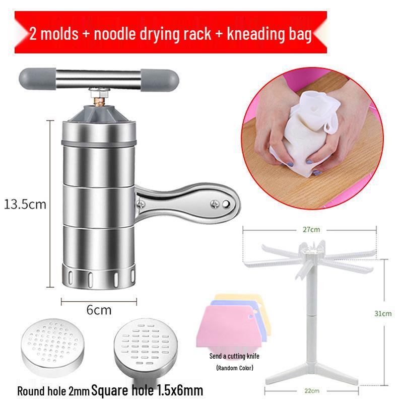 Manual Stainless Steel Noodle and Pasta Maker with Hand Crank