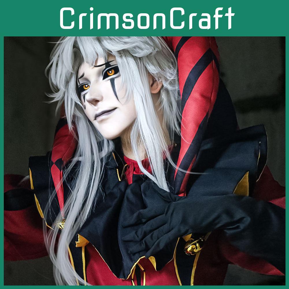 Der Freak Circus Pierrot Komplettkostüm Mit Maske Für Cosplay-Events Und Halloween